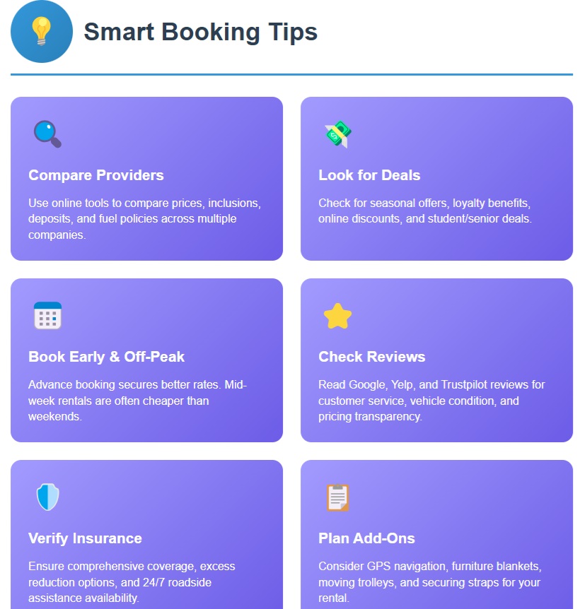 smart booking tips infographic