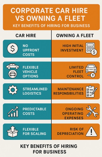 corporate car hire vs. owning a fleet