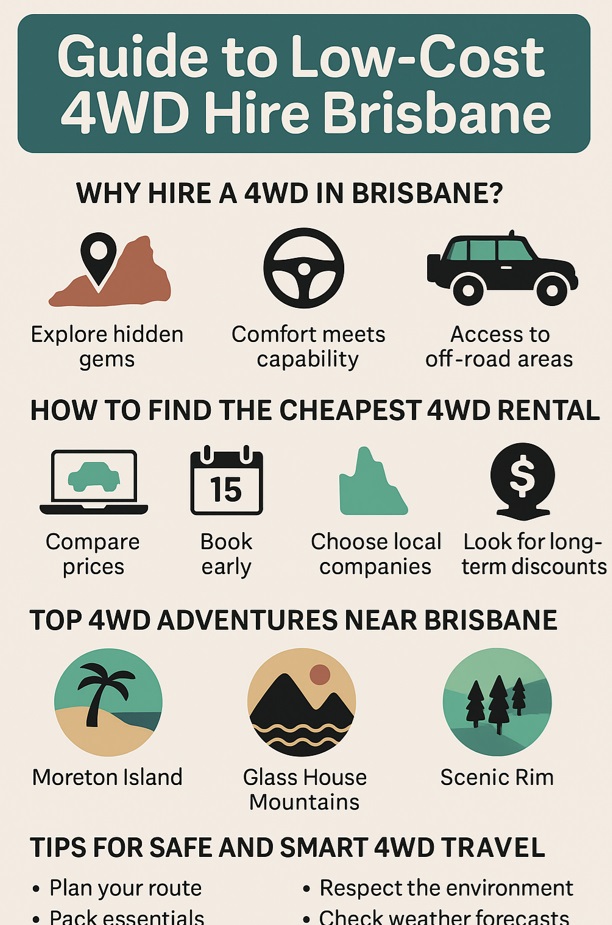 infographic low cost 4WD hire brisbane