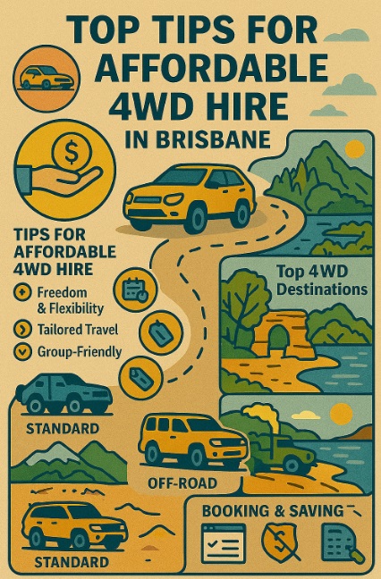 Infographic infographic top tips for affordable 4WD hire in brisbane