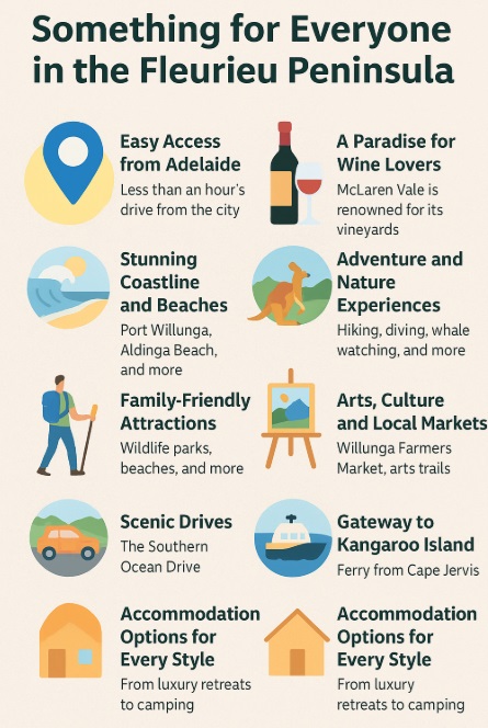 infographic fleurieu peninsula what to do