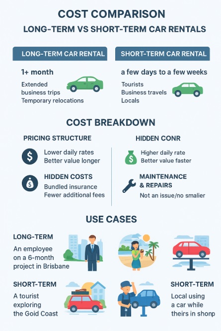 Cost Comparison: Long-Term vs. Short-Term Car Rentals in Australia