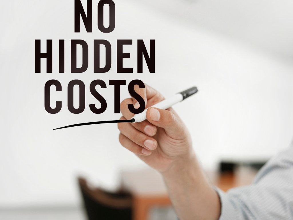 no hidden costs