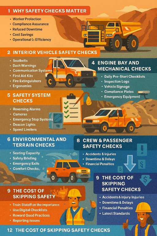 infographic Top Safety Checks Before Driving a Mine Spec Vehicle