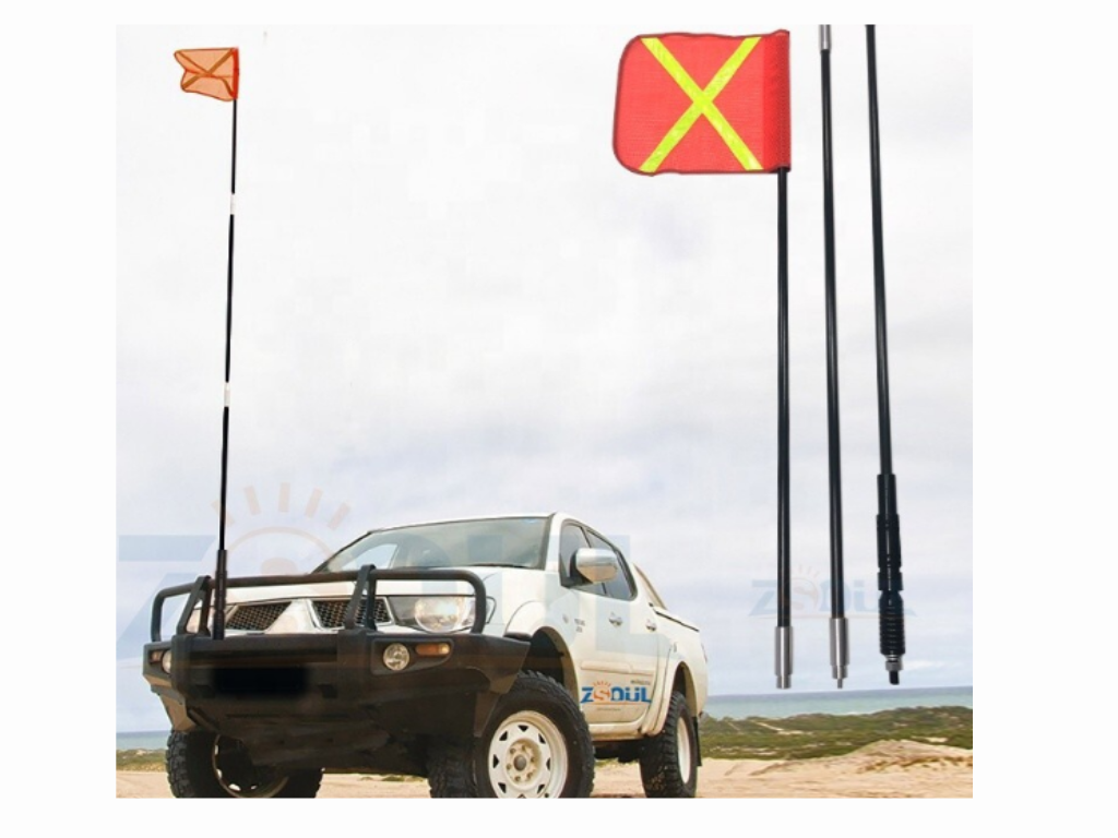 Whip Aerials with Flags & Safety Flags
