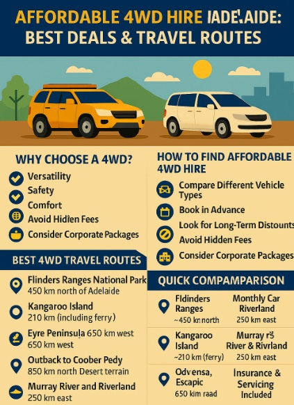 infographic Affordable 4WD Hire in Adelaide Best Deals & Travel Routes