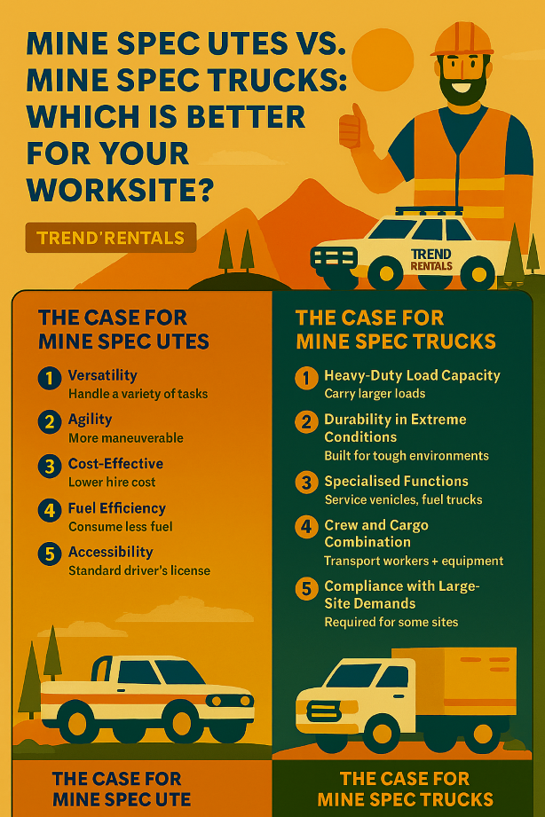 infographic Mine Spec Utes vs Mine Spec Trucks Which Is Better for Your Worksite