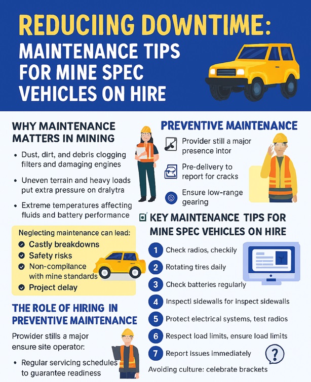 infographic Reducing Downtime: Maintenance Tips for Mine Spec Vehicles on Hire