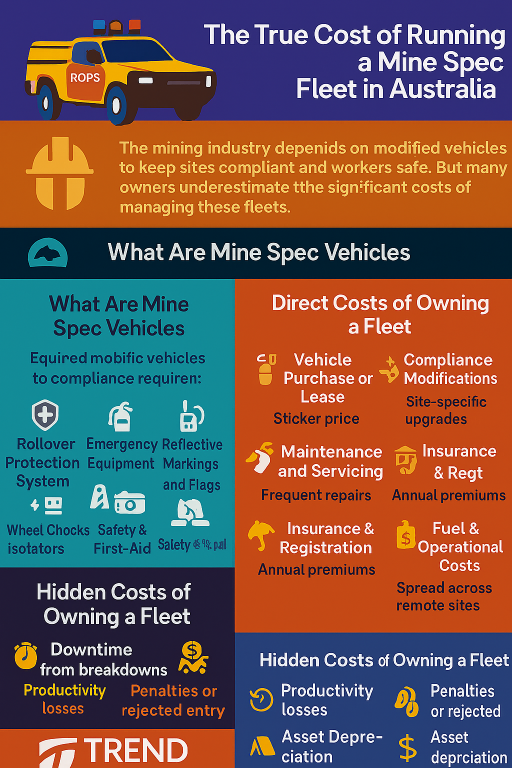 infographic about true cost of running a mine spec fleet in australia
