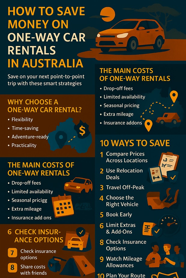 infographic how to save on one way car rentals in australia