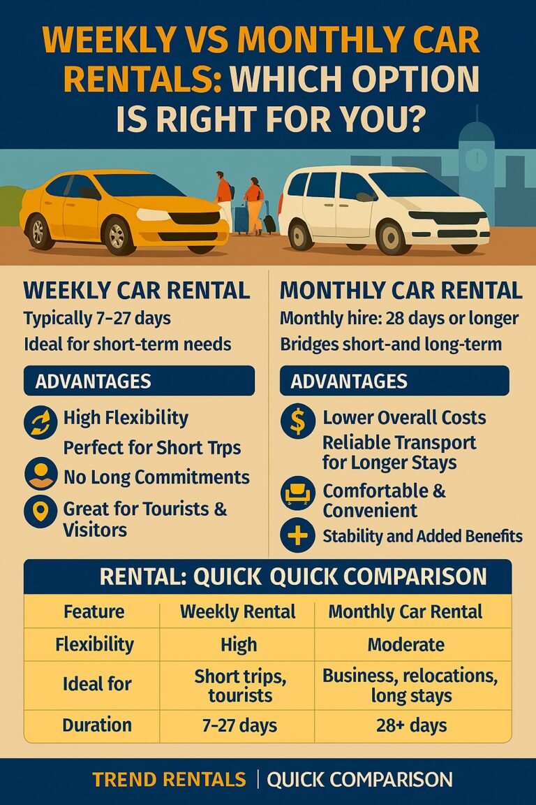 Weekly vs Monthly Car Rentals