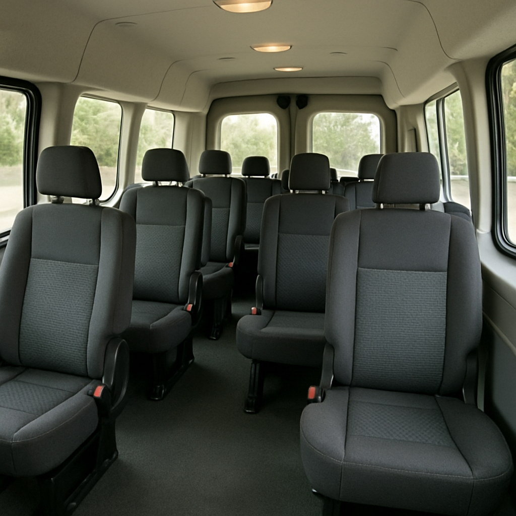 interior vehicle check of mine spec bus