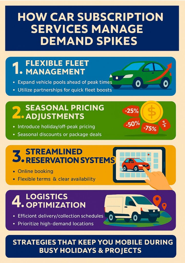 infographic How Car Subscription Services Handle Peak Demand Periods