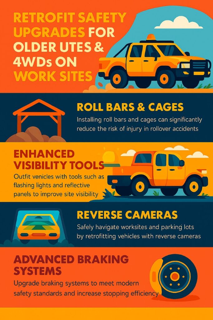 infographic Retrofit Safety Upgrades for Older Utes & 4WDs on Work Sites
