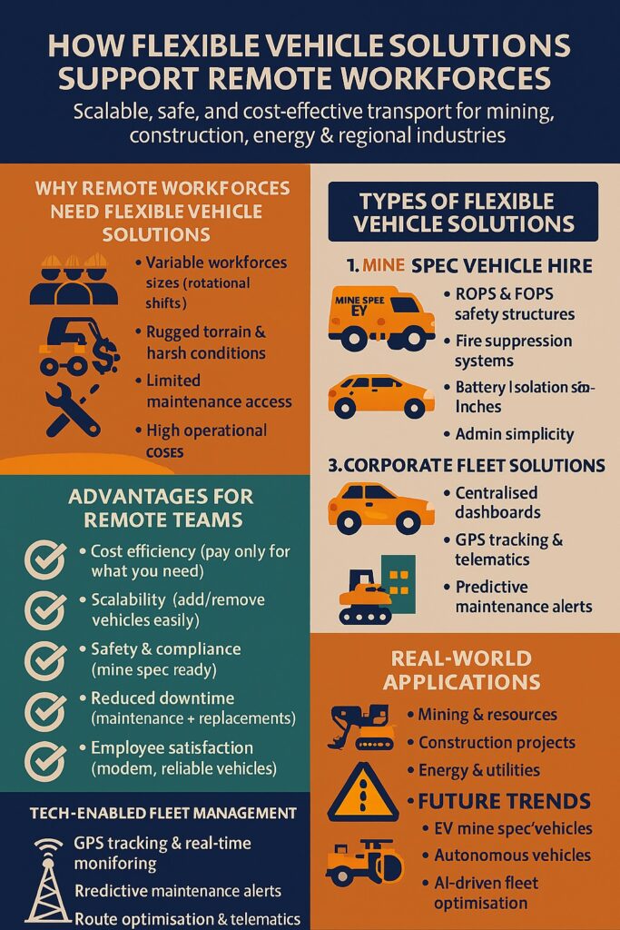 very detailrich infographic on how flexible vehicle solutions support remote workforces