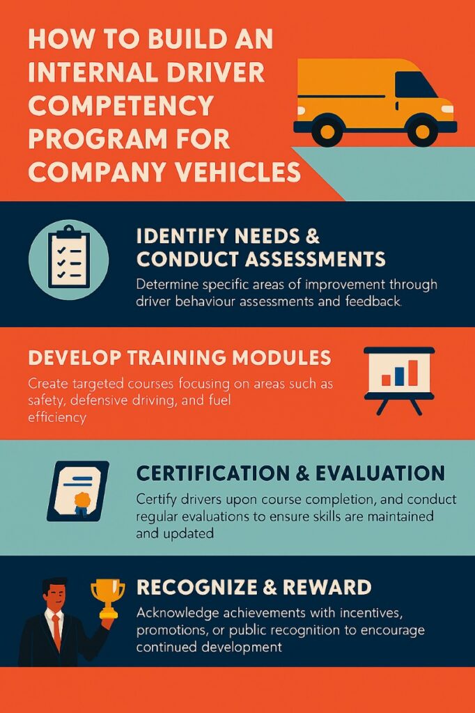 infographic how to build an internal driver competency program for company vehicles