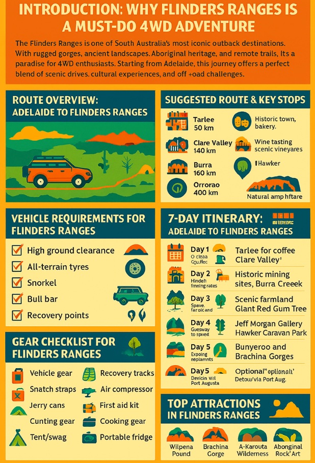 infographic introduction why flinders range is a must do 4wd adventure