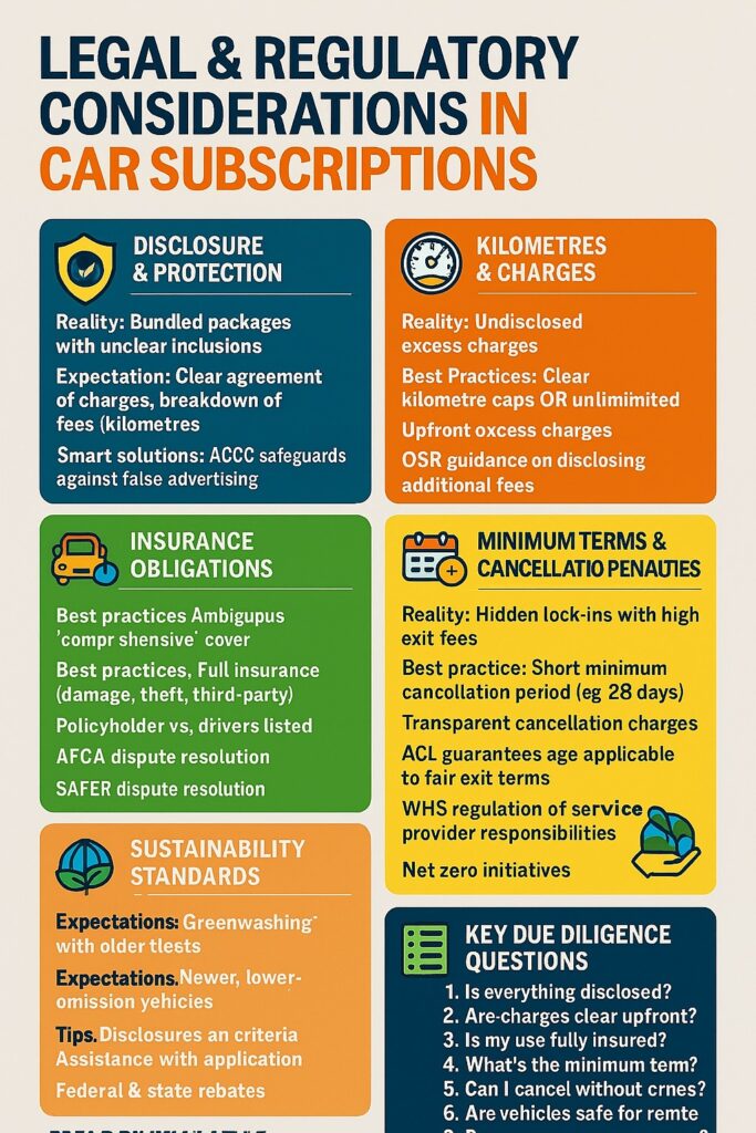 infographic Legal & Regulatory Considerations in Car Subscriptions