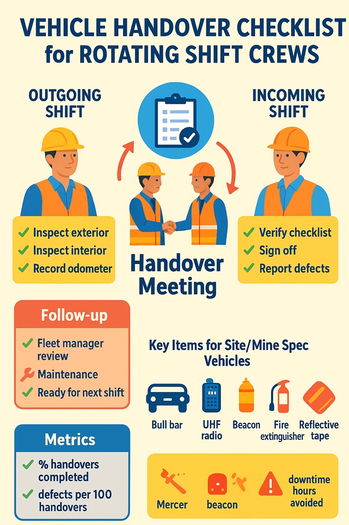 infographic How to Run a Safe Vehicle Handover Process for Rotating Shift Crews