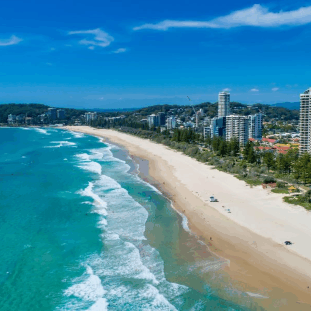 Burleigh Heads Beach qld