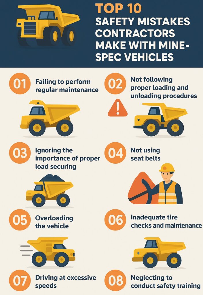 infographic Top 10 Safety Mistakes Contractors Make with Mine‑Spec Vehicles