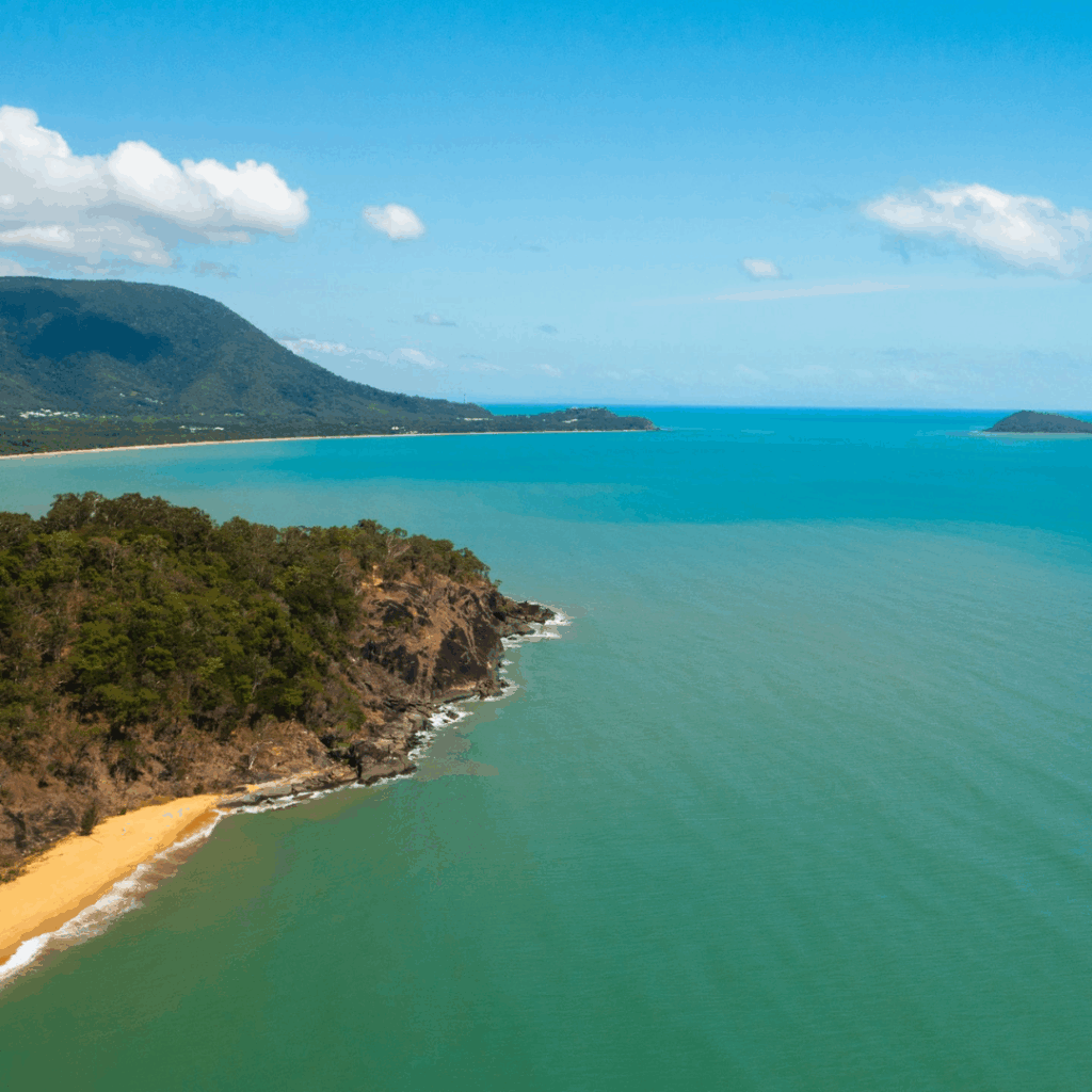 beautiful cairns at the beach