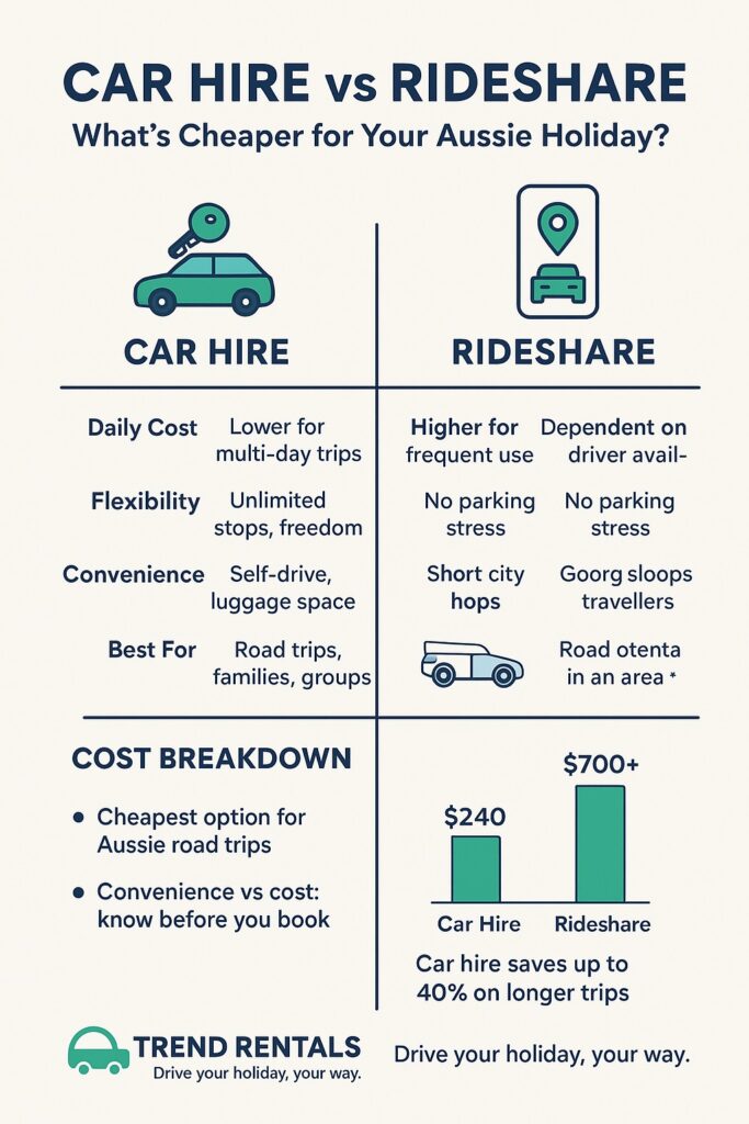 car hire vs rideshare infographic