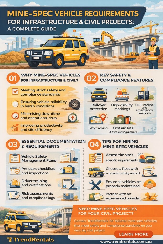 infographic Mine-Spec Vehicle Requirements for Infrastructure & Civil Projects