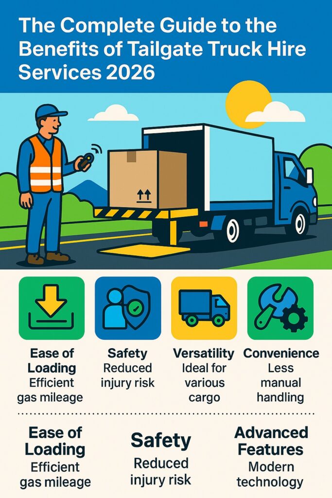 infographic The Complete Guide to the Benefits of Tailgate Truck Hire Services (2026)